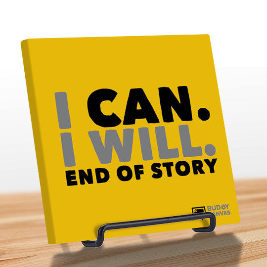 I Can, I Will Quote - BuddyCanvas  Yellow - 4